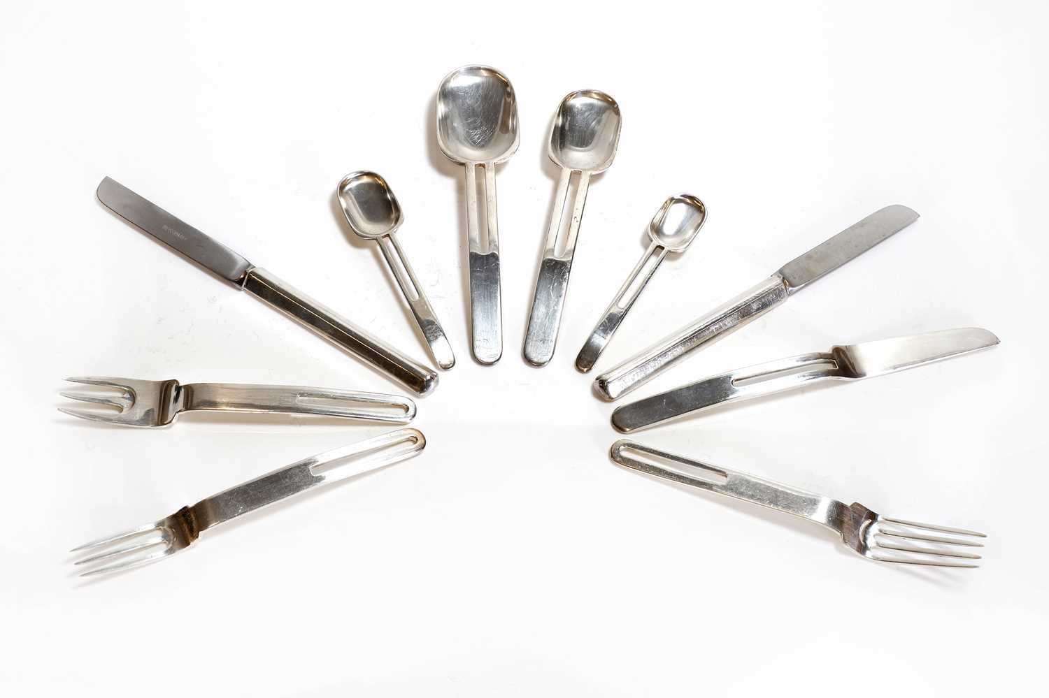 A 54-piece part canteen of 'Tamigi' silver-plated modernist cutlery, - Image 2 of 4