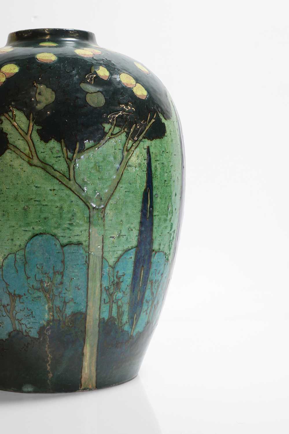 A Royal Doulton barbotine ware vase, - Image 3 of 10