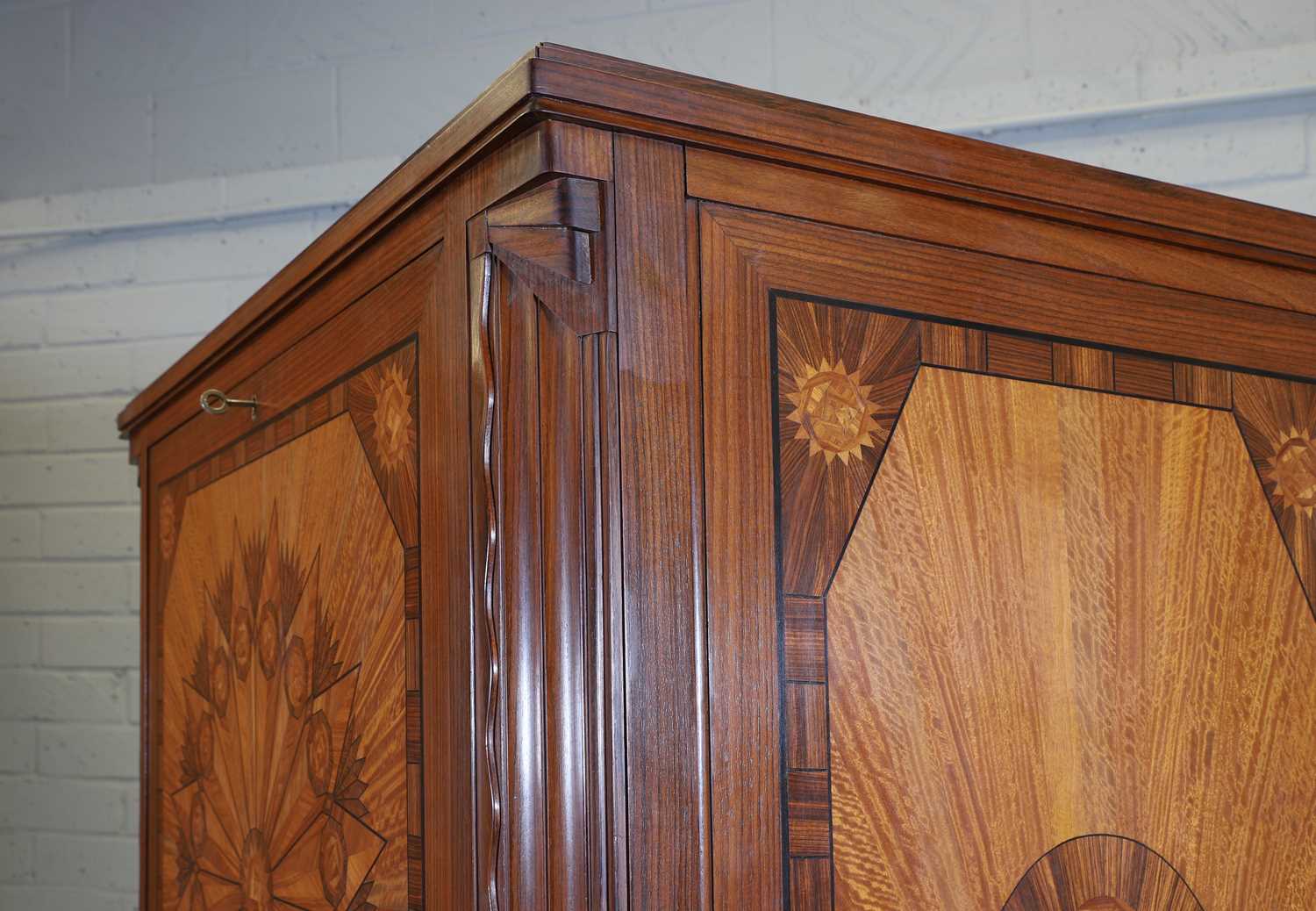 A French, Art Deco-style, Indian rosewood fall-front bureau, - Image 5 of 17