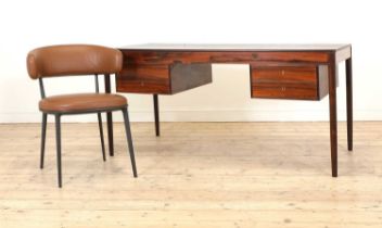 § A Swedish rosewood desk,