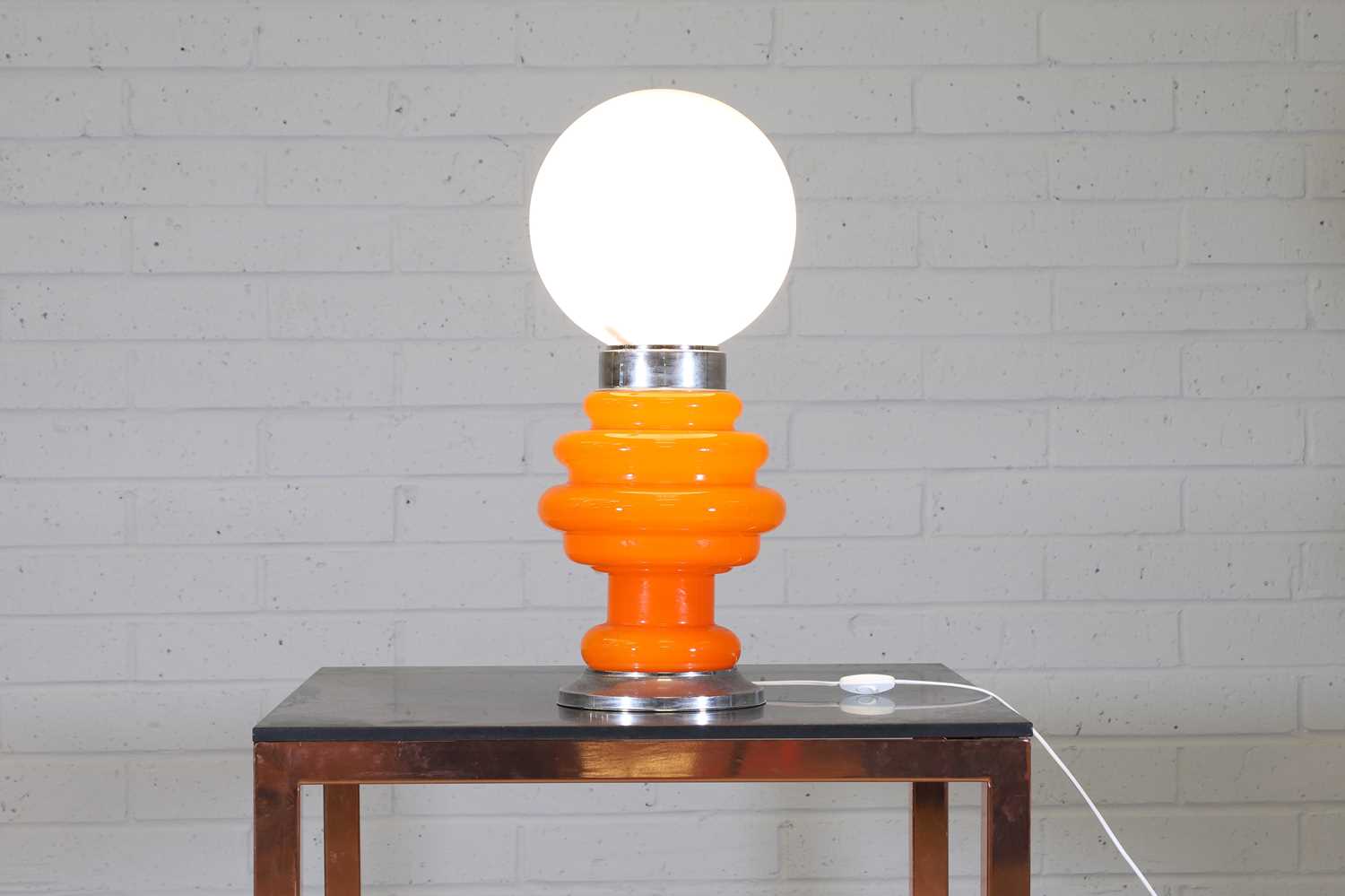 An Italian glass table lamp, - Image 2 of 3