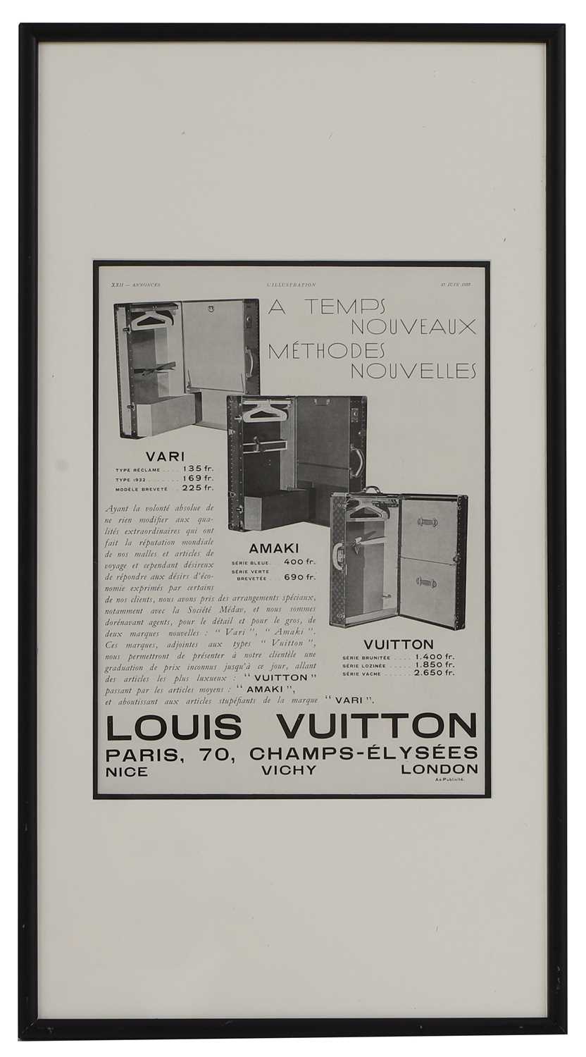 A set of three framed Louis Vuitton adverts, - Image 3 of 4