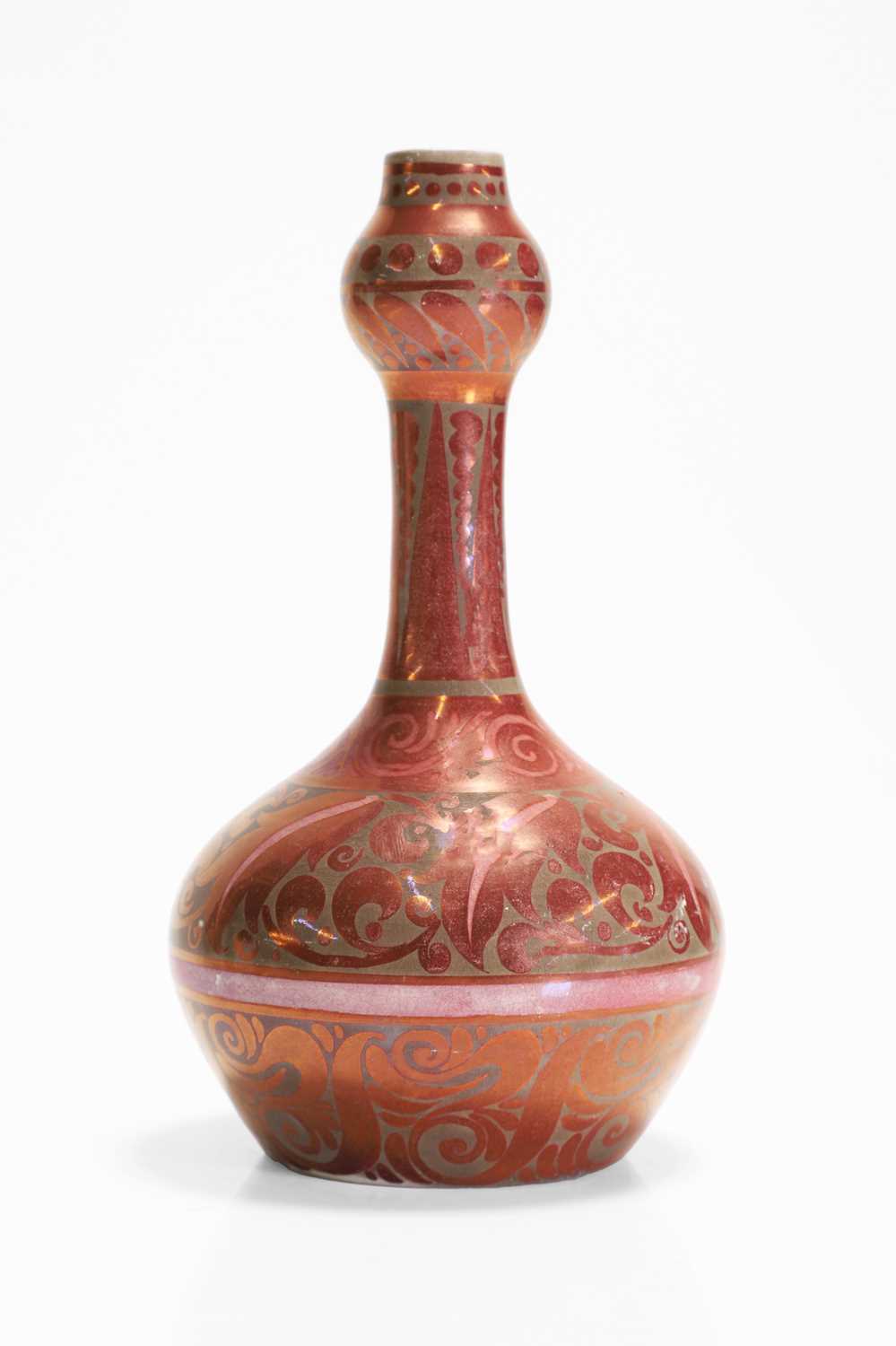 A ruby lustre solifleur stoneware vase, - Image 2 of 10