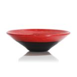 A 'Laccati Neri e Rossi' glass bowl,