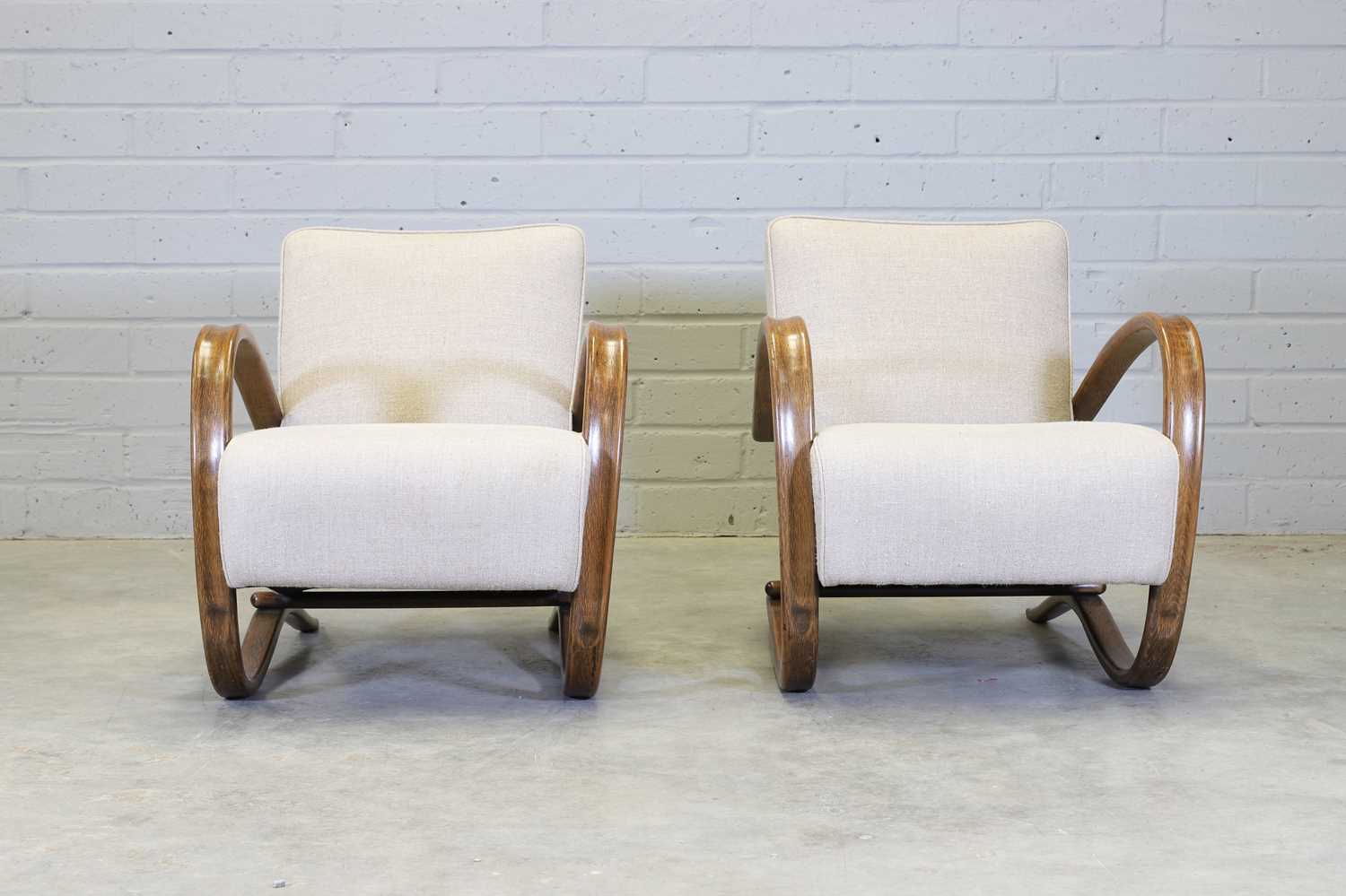 A pair of 'H269' bentwood armchairs, - Image 2 of 17