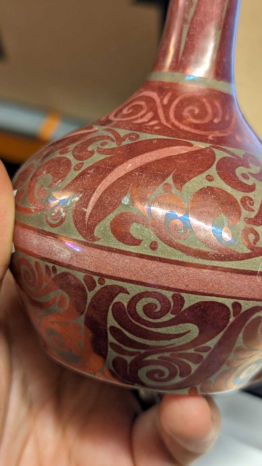 A ruby lustre solifleur stoneware vase, - Image 7 of 10