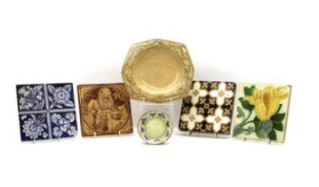 A collection of pottery tiles