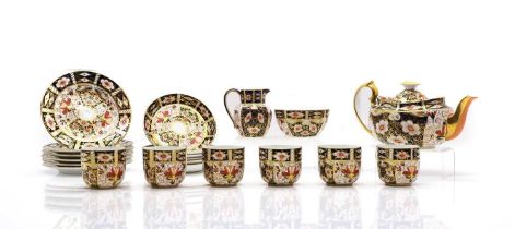 A Royal Crown Derby porcelain tea service