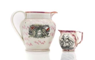 A Sunderland lustre pottery jug