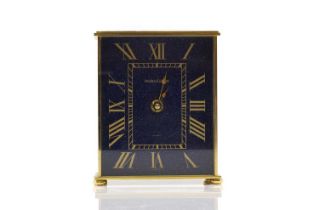 A Jaeger le Coultre brass mantel clock,