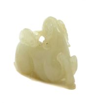 A Chinese jade carving,