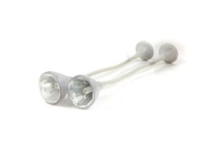 A pair of Italian ‘Pipe’ LED suspension lights,