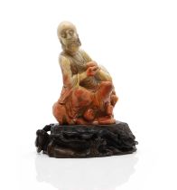 A Chinese soapstone carving,