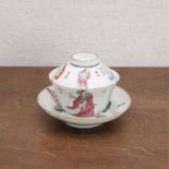 A Chinese famille rose saucer,