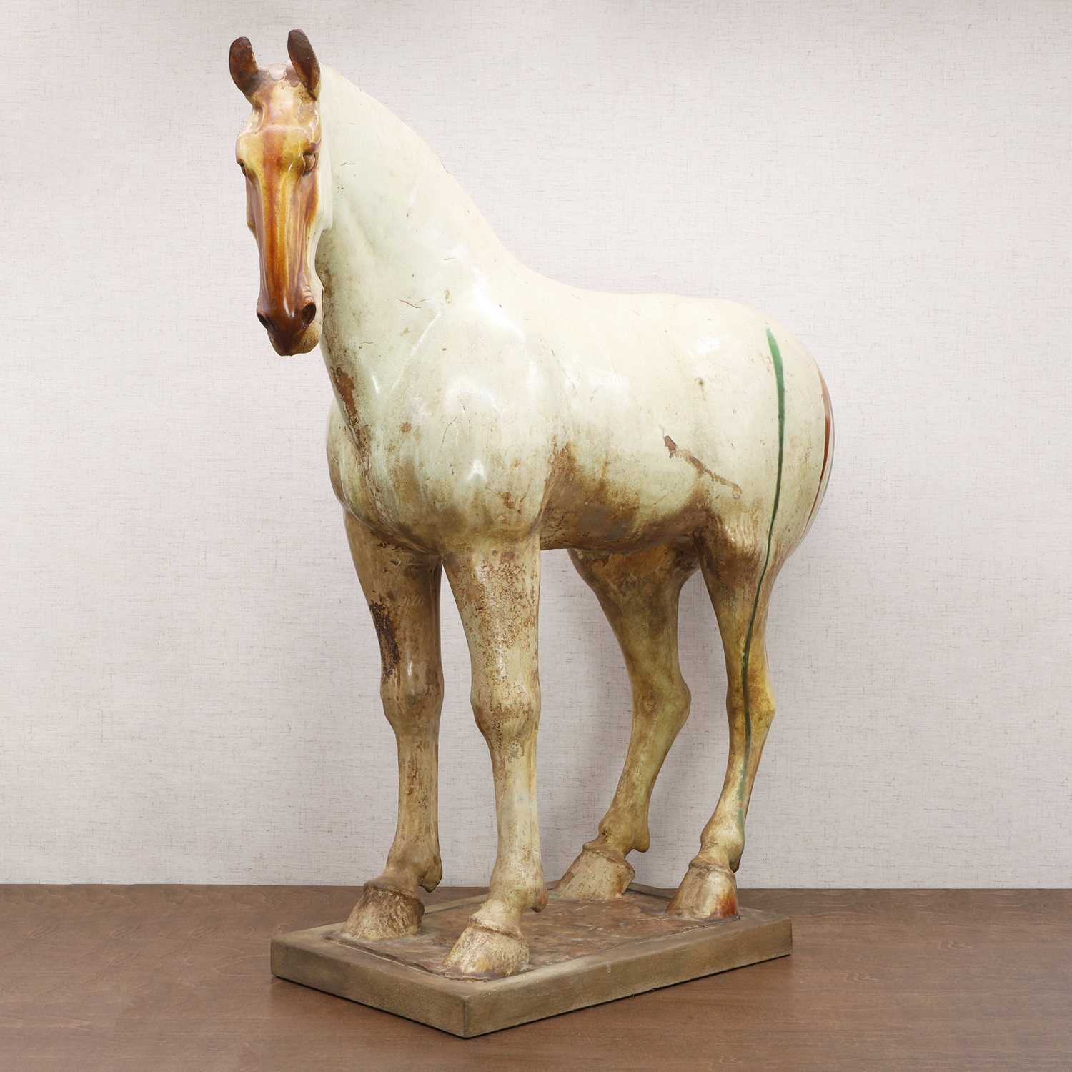 A Chinese sancai-glazed pottery horse, - Image 2 of 23