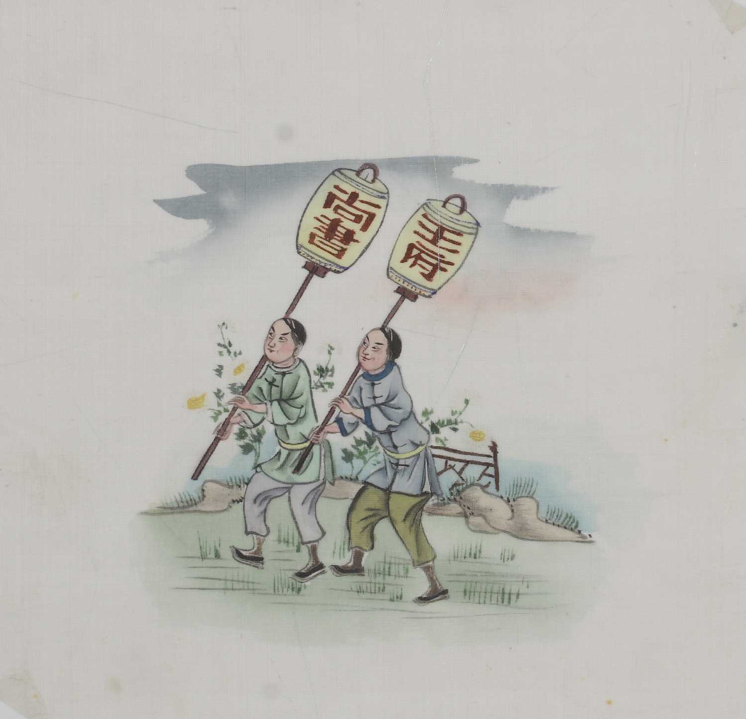 A collection of Chinese gouache paintings, - Image 4 of 8