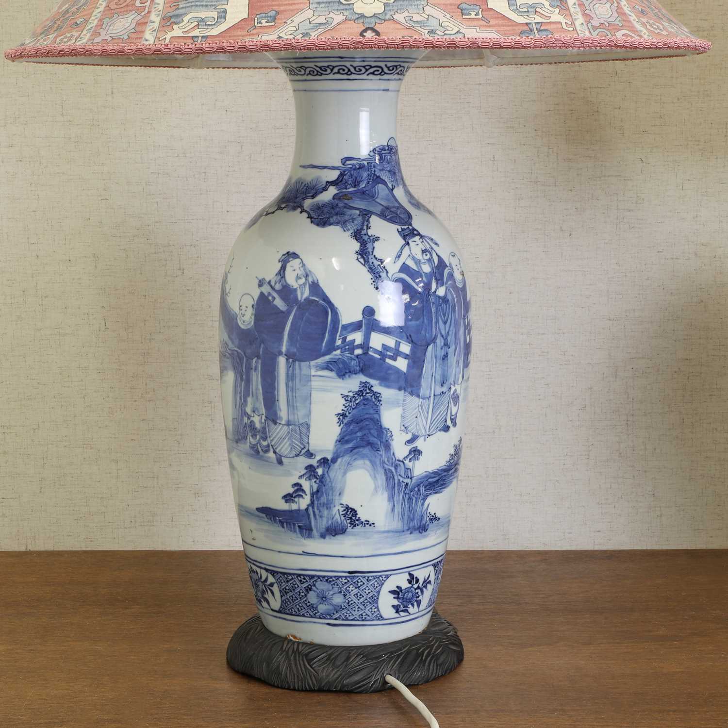 A Chinese blue and white vase, - Image 7 of 10