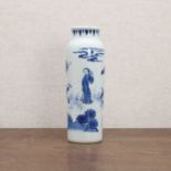 A Chinese blue and white vase,