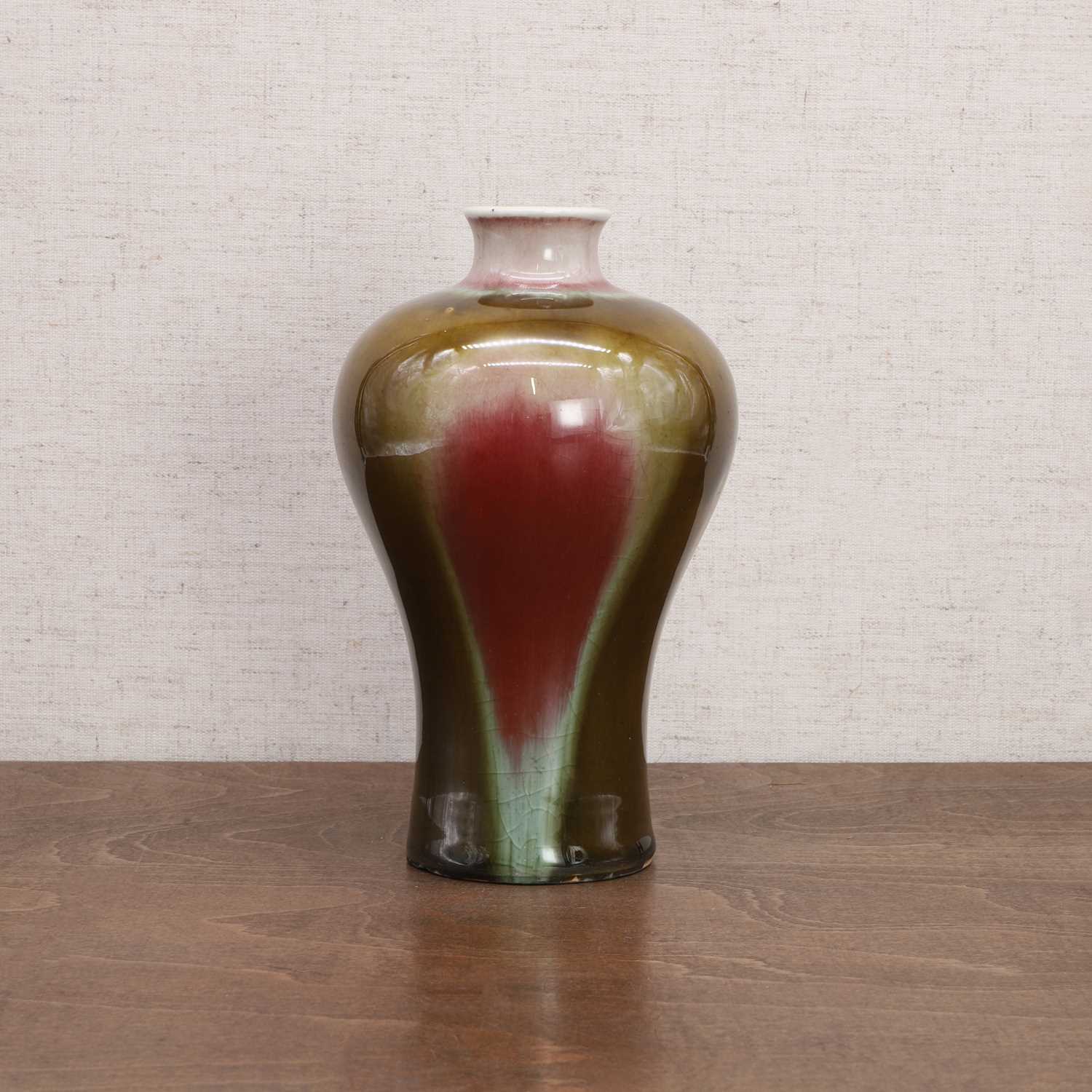 A Chinese flambé-glazed meiping vase, - Image 3 of 10