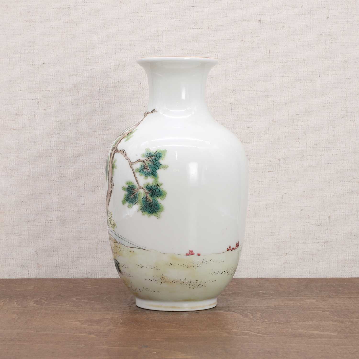 A Chinese famille rose vase, - Image 4 of 8