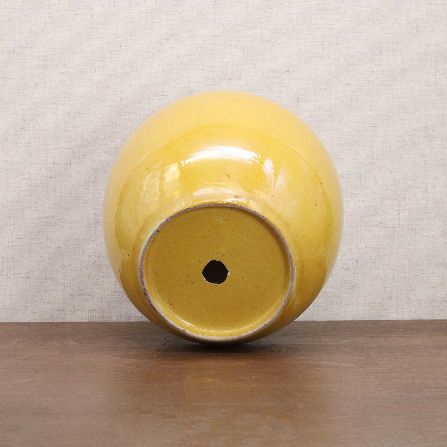 A Chinese yellow-glazed jar and cover, - Image 6 of 8