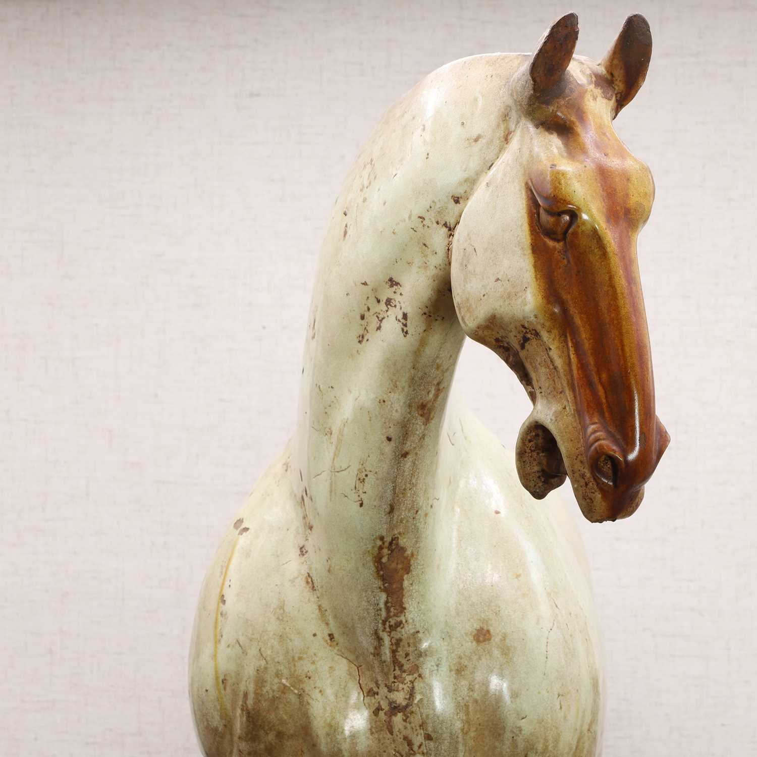 A Chinese sancai-glazed pottery horse, - Image 10 of 23