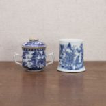 A group of Chinese export blue and white,