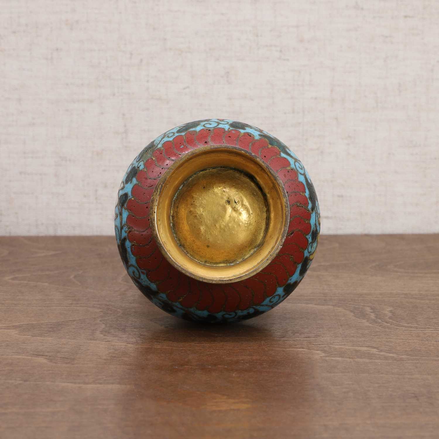A Chinese cloisonné arrow vase, - Image 7 of 7