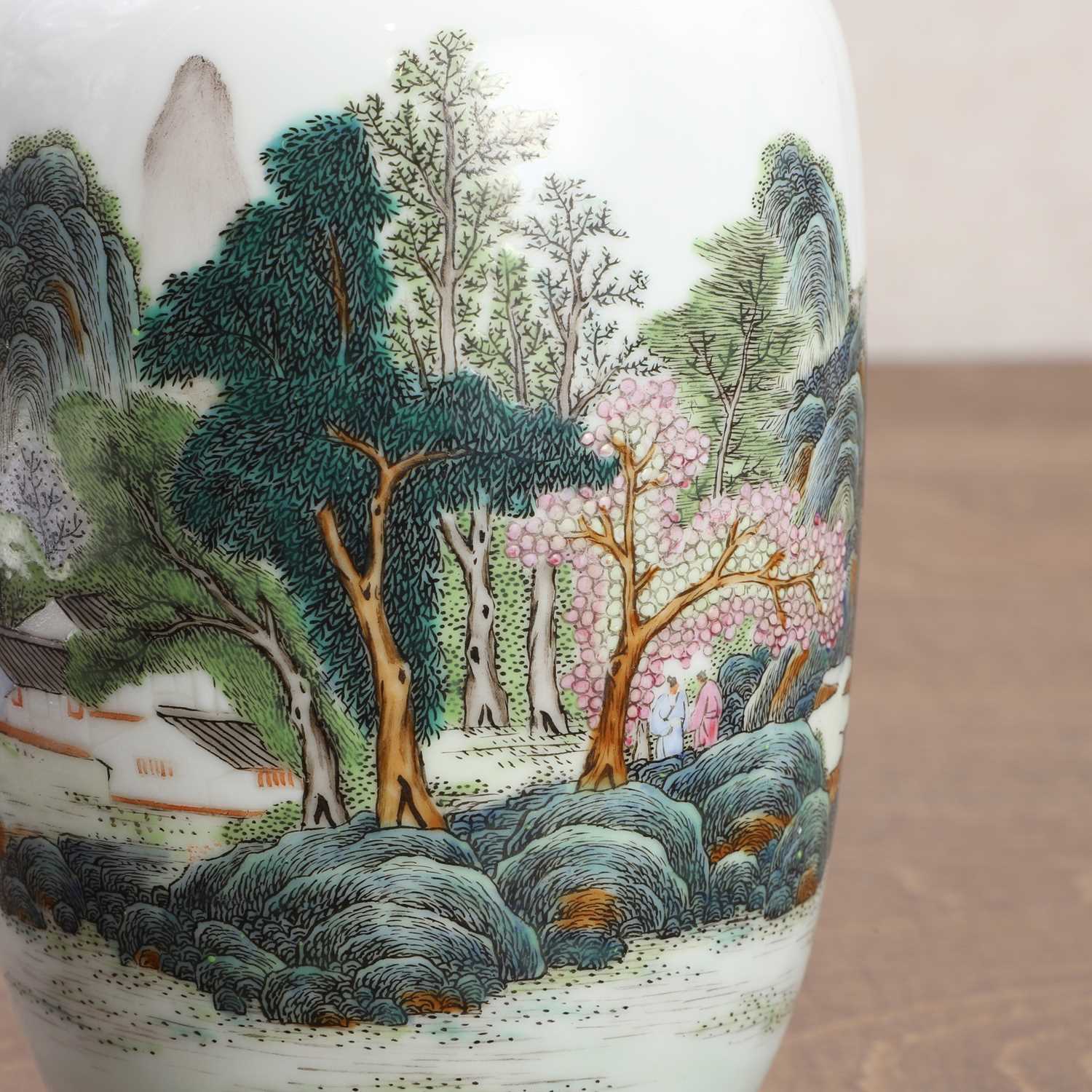 A Chinese famille rose vase, - Image 7 of 8