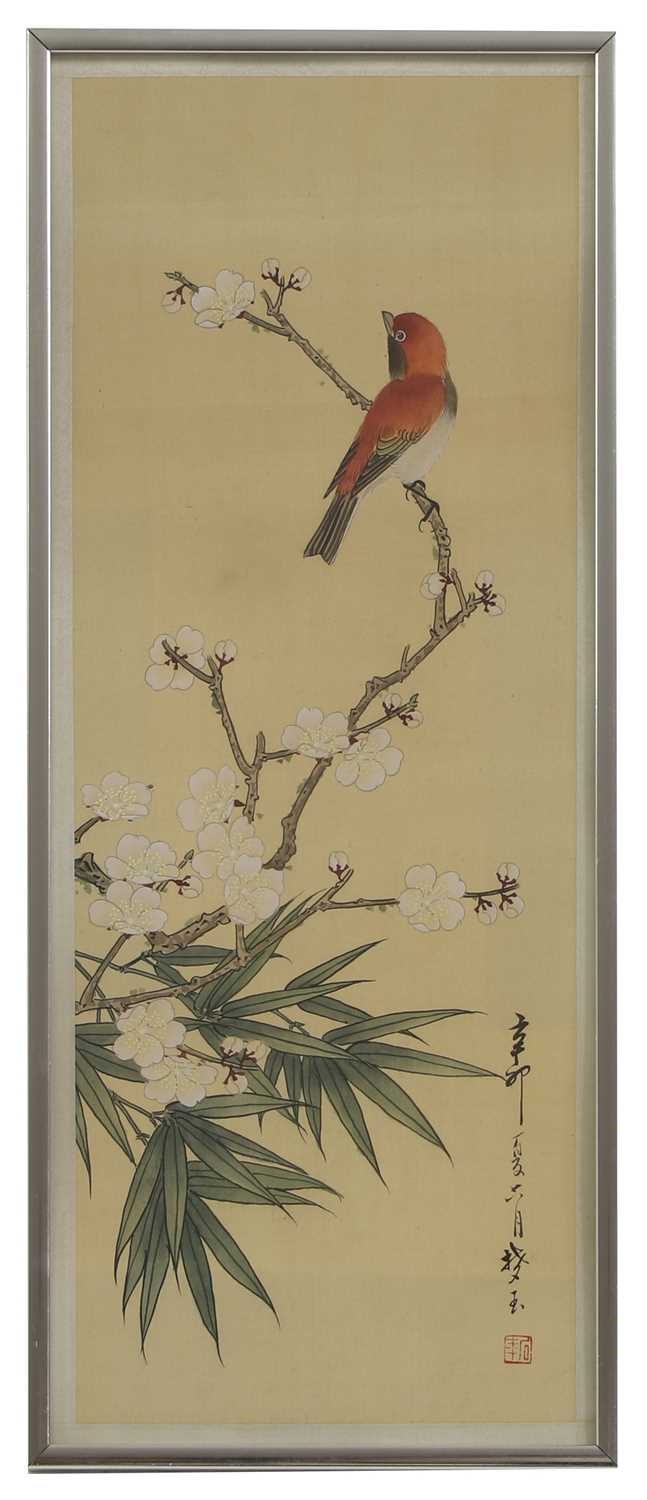 A collection of eight Chinese gouache paintings, - Image 10 of 17