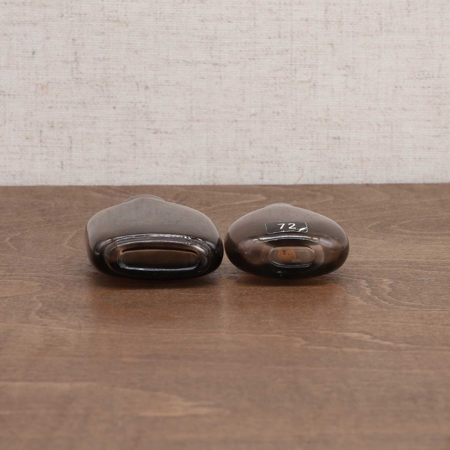 Two Chinese smoky quartz snuff bottles, - Image 7 of 7