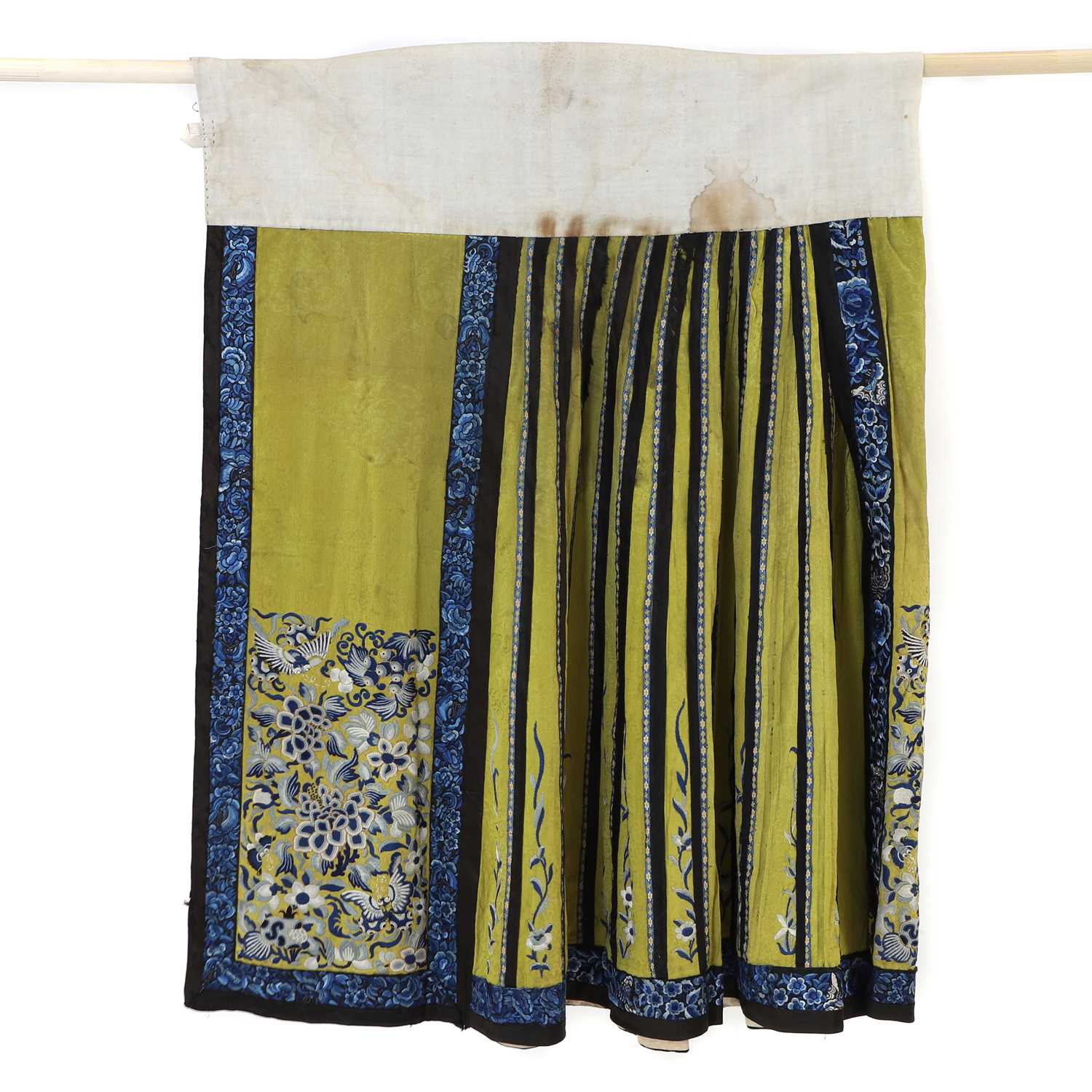 A Chinese embroidered skirt,