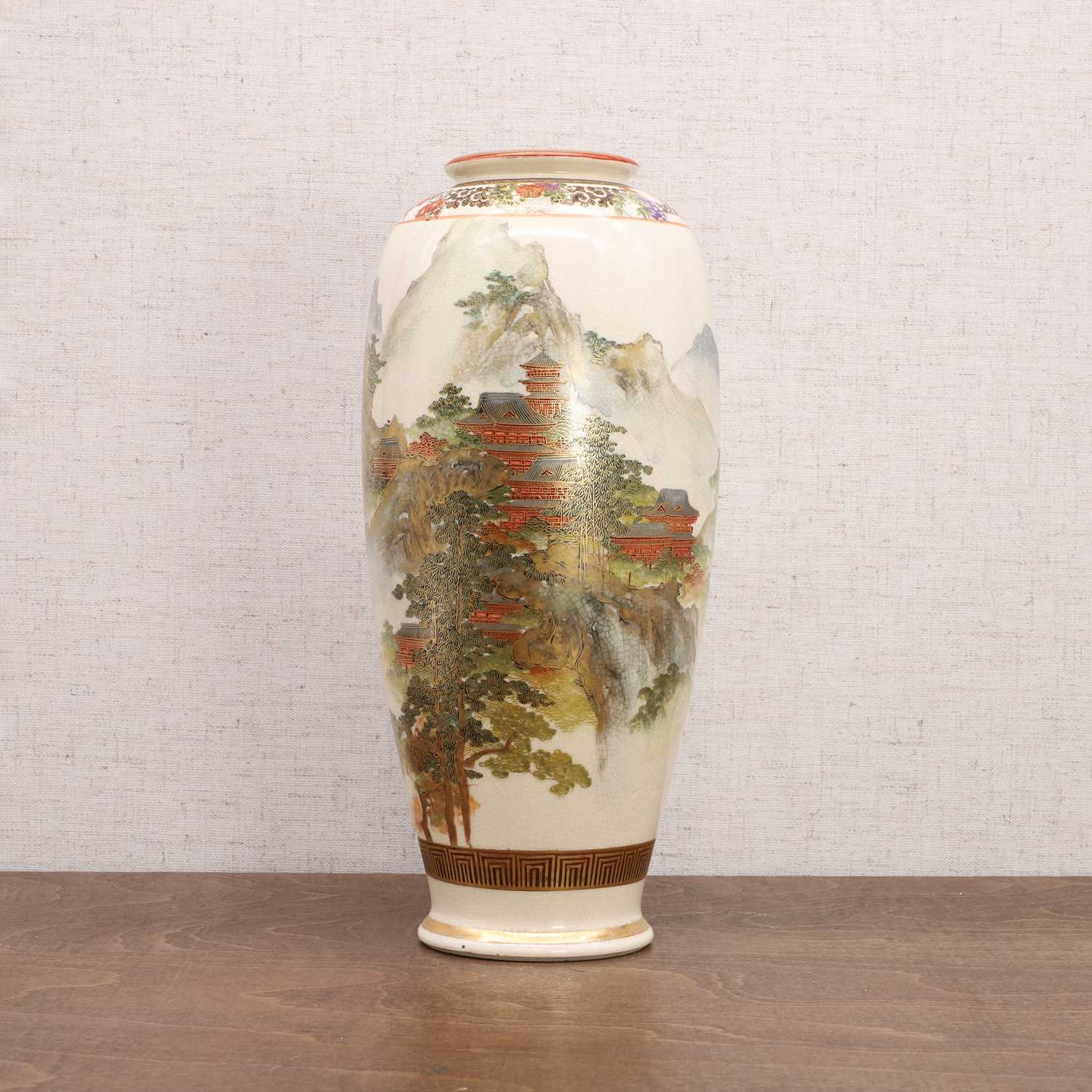 A Japanese Satsuma ware vase,