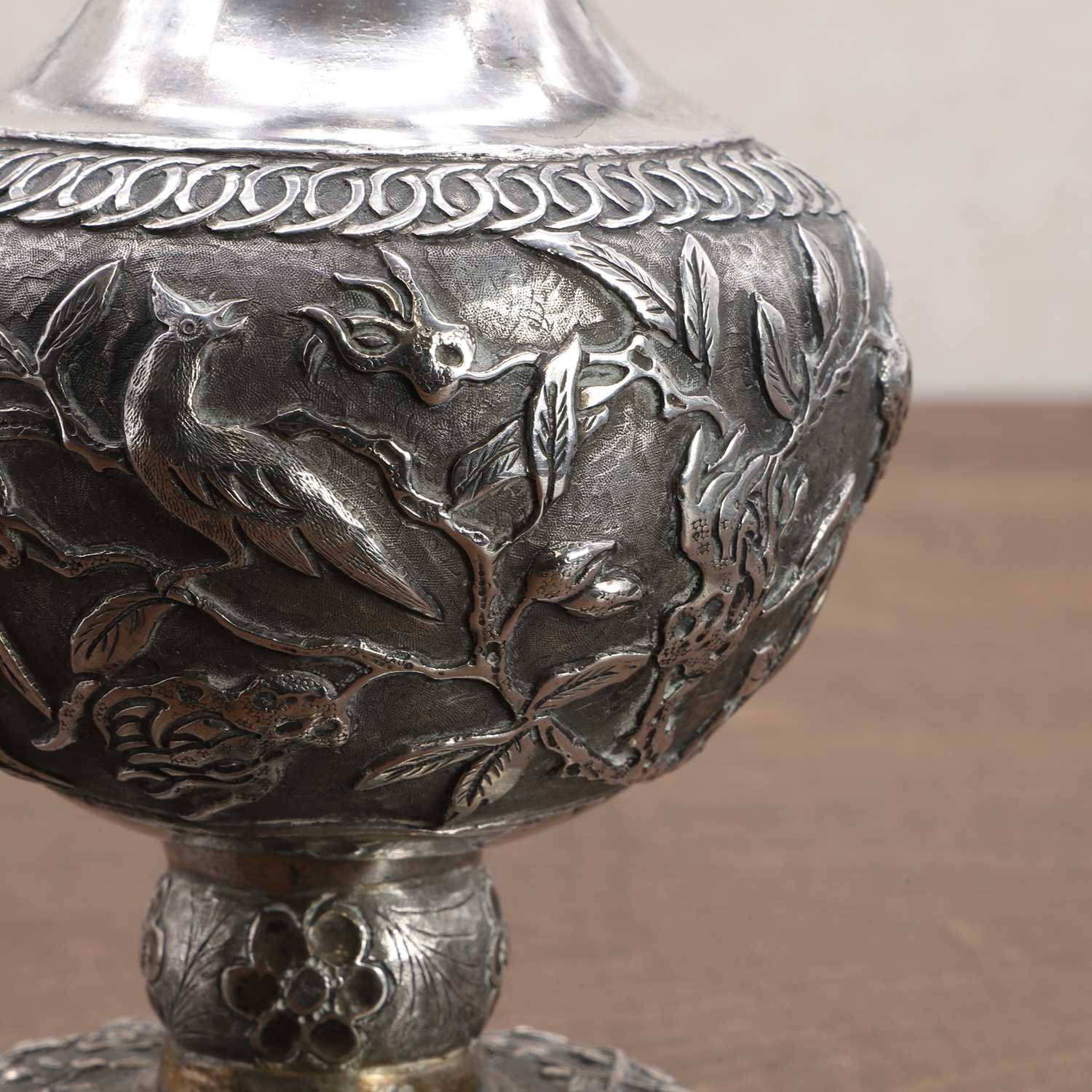 A Chinese export silver rosewater sprinkler, - Image 10 of 11