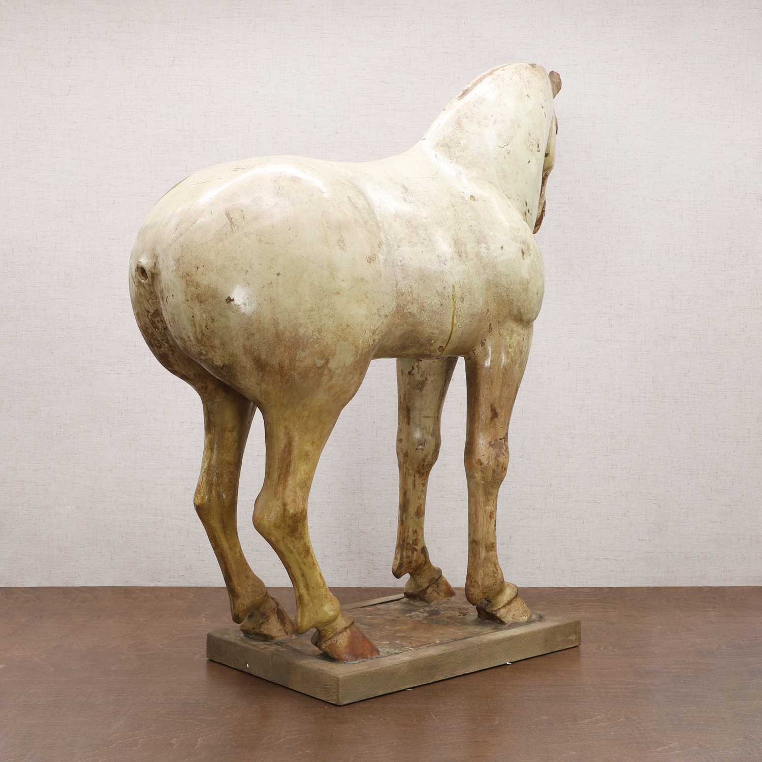 A Chinese sancai-glazed pottery horse, - Image 6 of 23