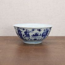 A Chinese blue and white bowl,