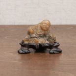 A Chinese soapstone carving,