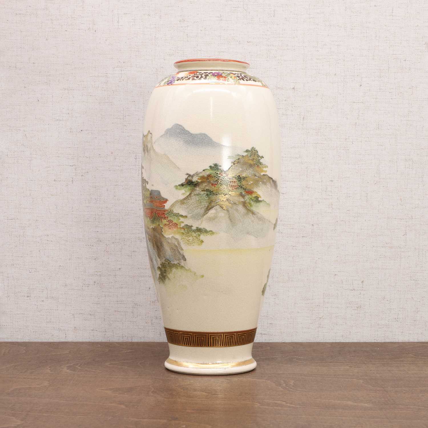 A Japanese Satsuma ware vase, - Image 2 of 7