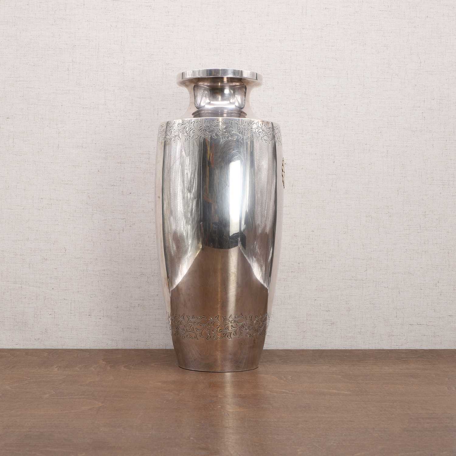 A Japanese silver vase, - Image 5 of 12