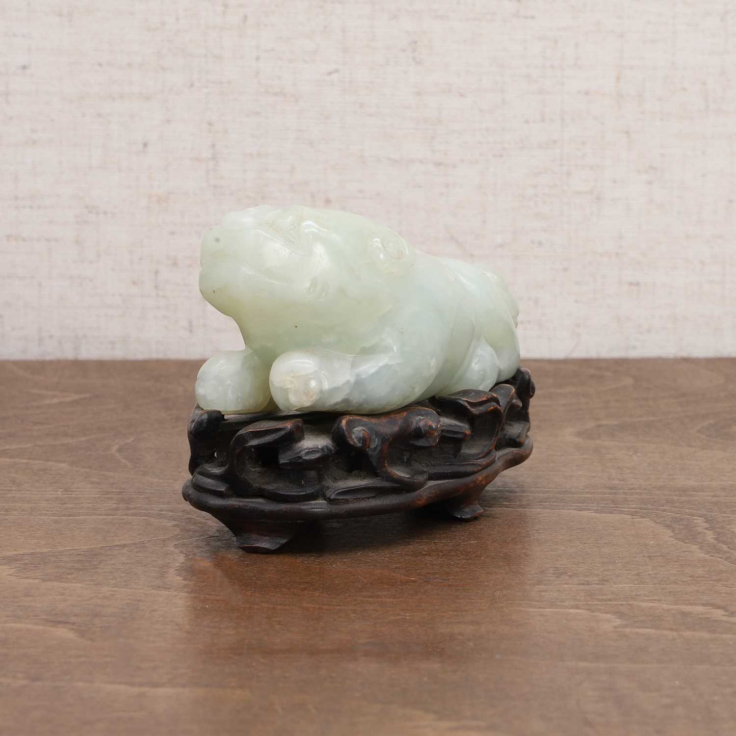 A Chinese jade carving, - Image 4 of 8