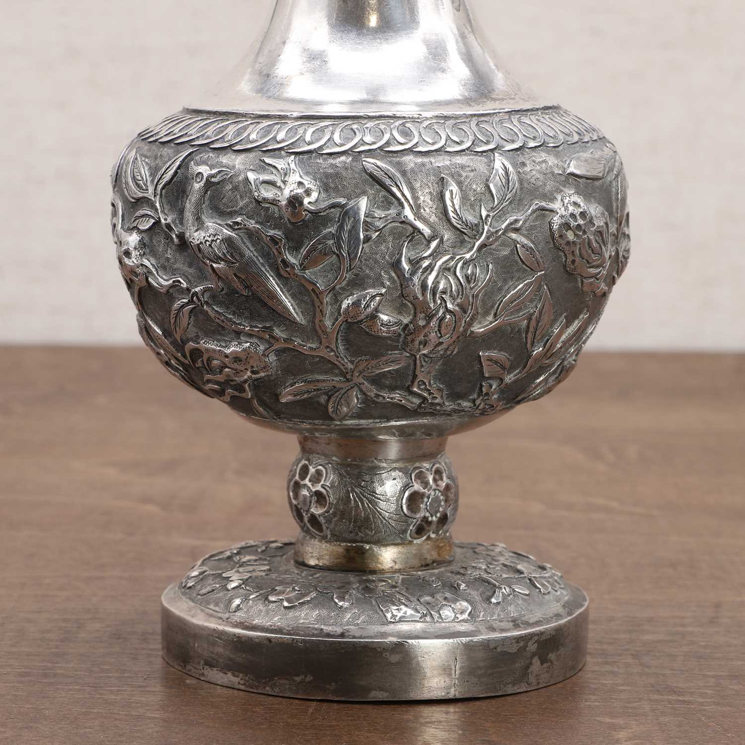 A Chinese export silver rosewater sprinkler, - Image 7 of 11