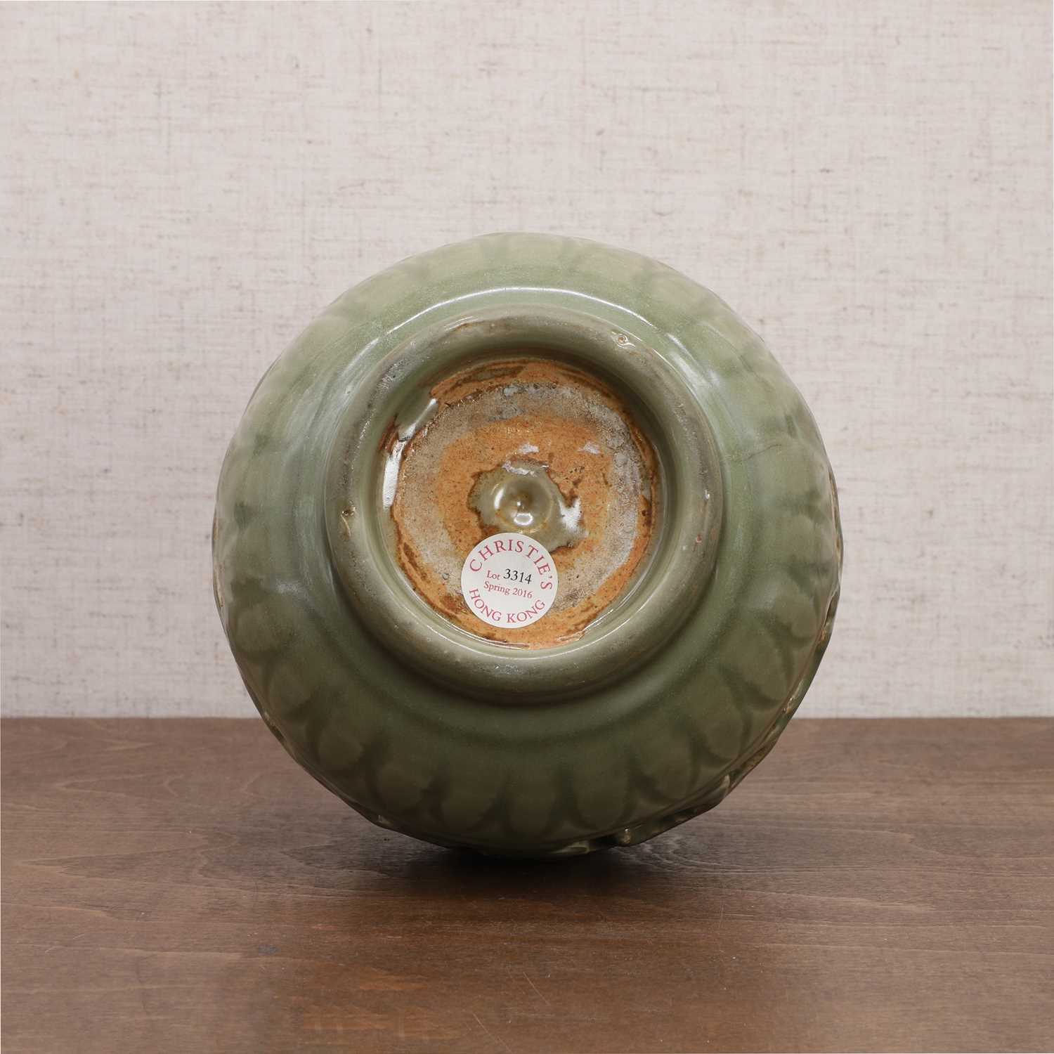 A Chinese reticulated Longquan yuhuchun vase, - Image 6 of 11