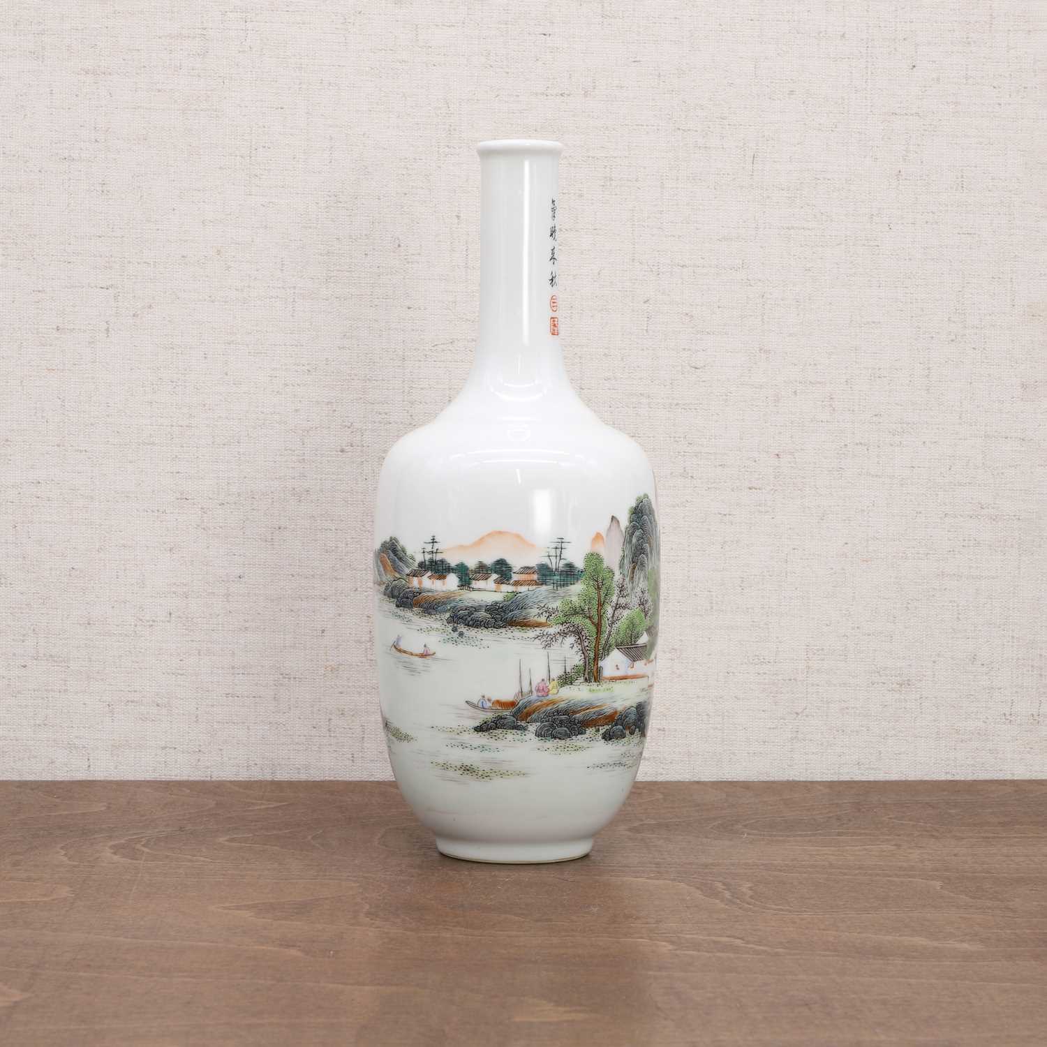 A Chinese famille rose vase, - Image 4 of 8