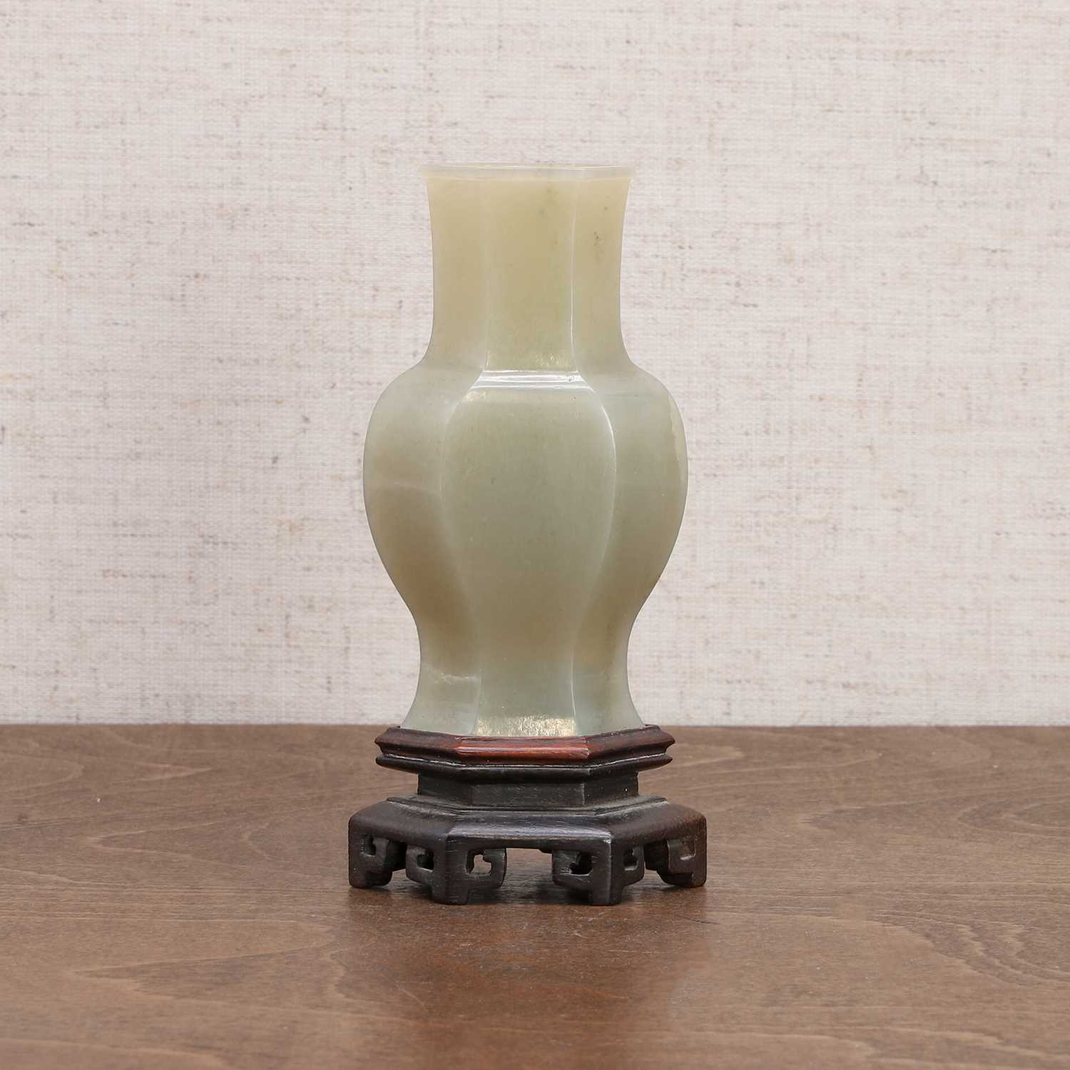 A Chinese jade vase,