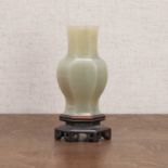A Chinese jade vase,