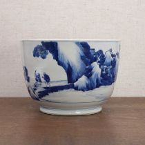 A Chinese blue and white jar,