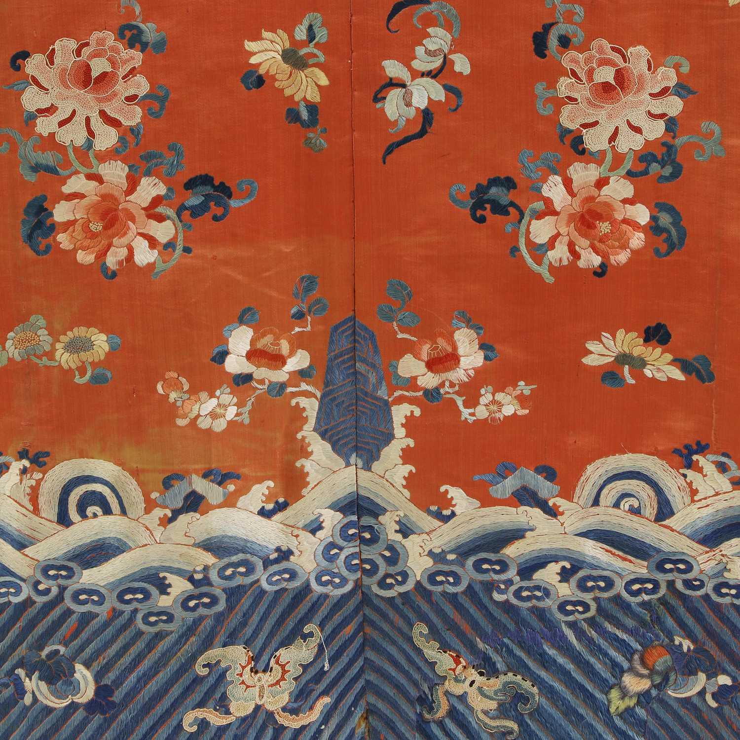 A Chinese embroidered robe, - Image 9 of 11