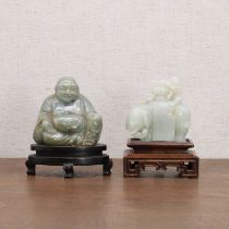 Two Chinese jade carvings,