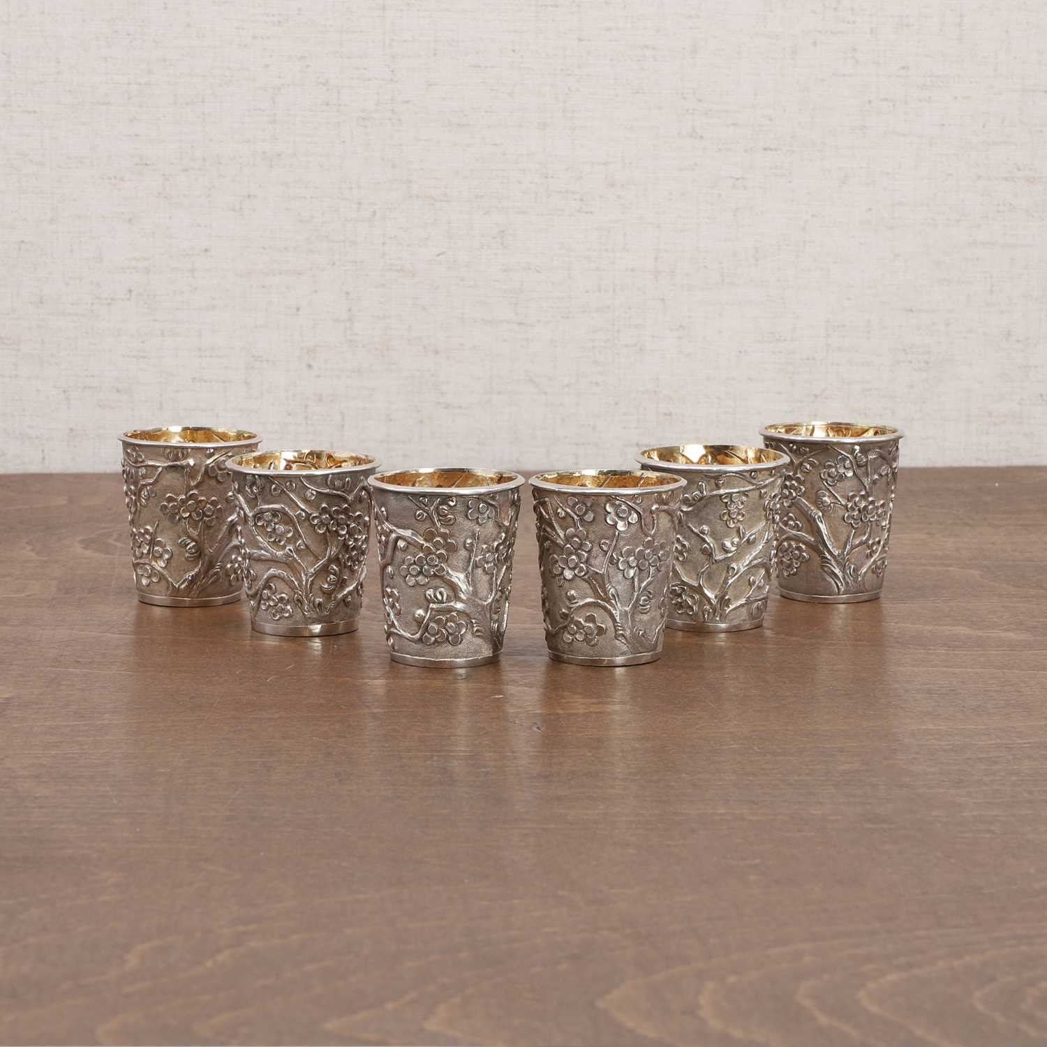 A group of Chinese silver beakers, - Image 5 of 11