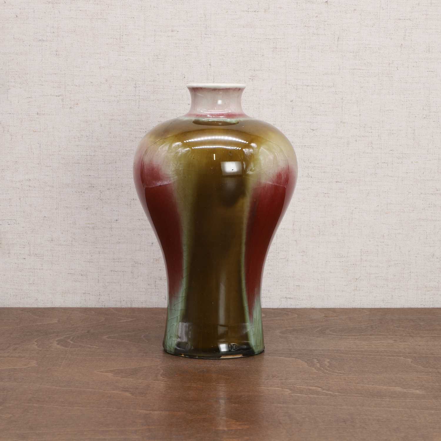 A Chinese flambé-glazed meiping vase, - Image 2 of 10